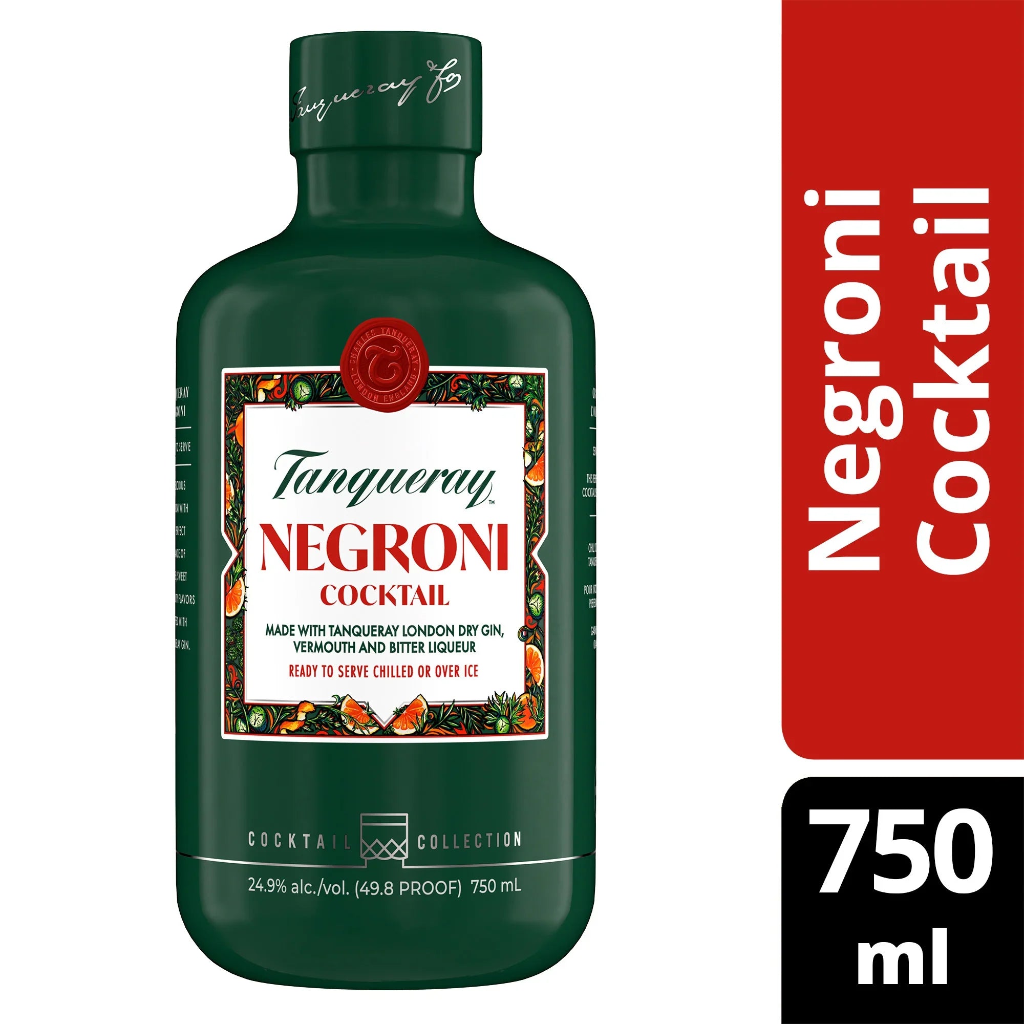 Tanqueray Negroni Cocktail 750ml - Captain Caskwell