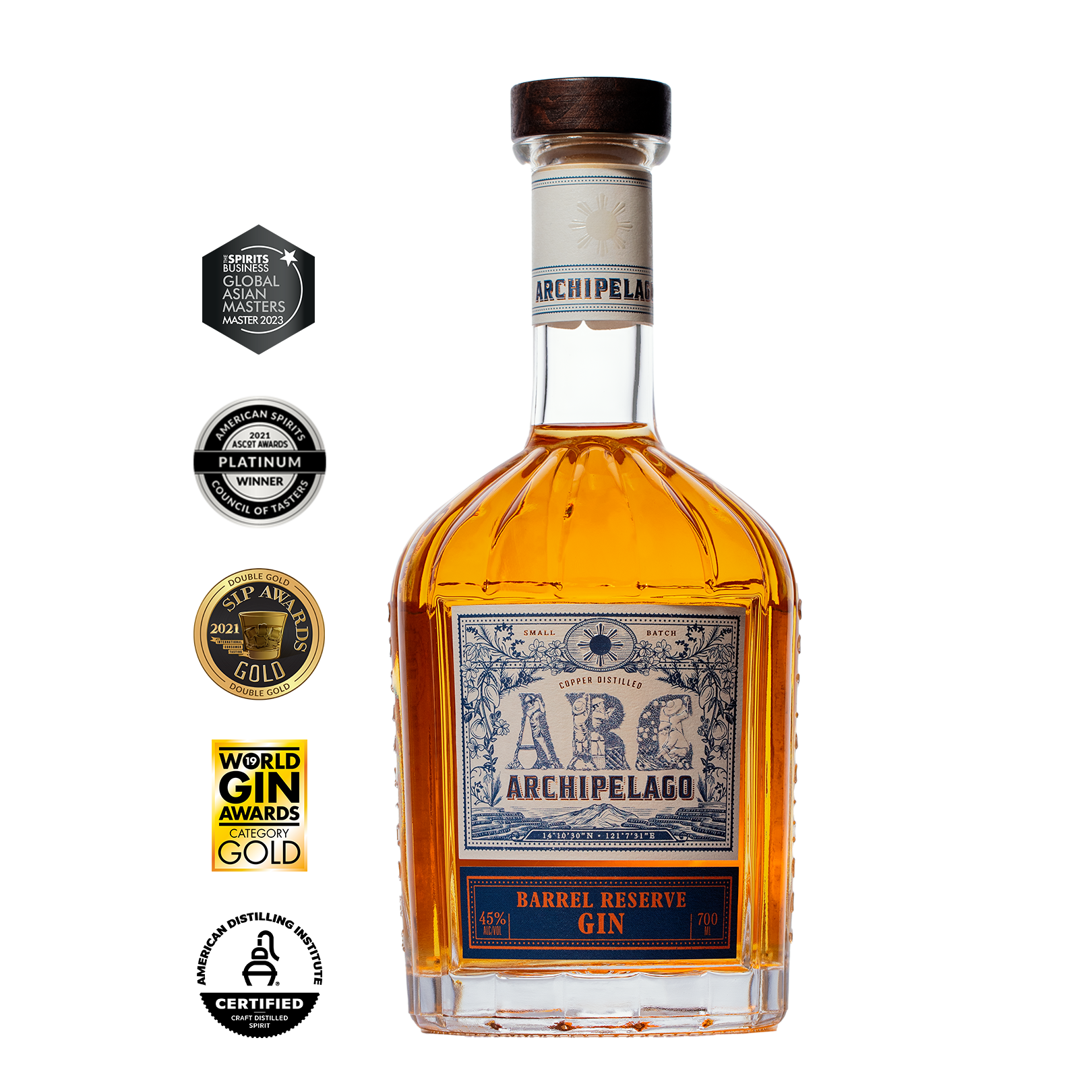ARC Archipelago Barrel Reserve Gin 700ml - Captain Caskwell