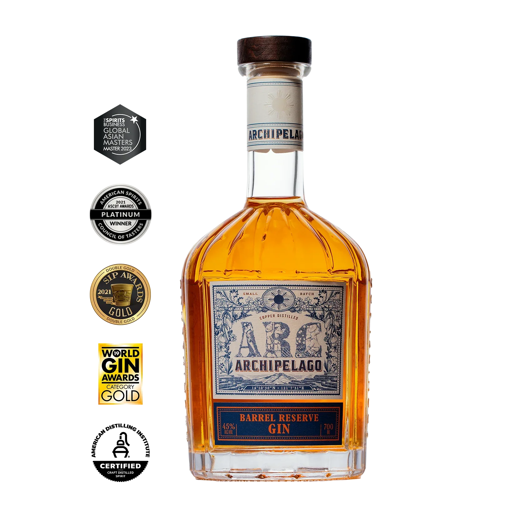 ARC Archipelago Barrel Reserve Gin 700ml - Captain Caskwell