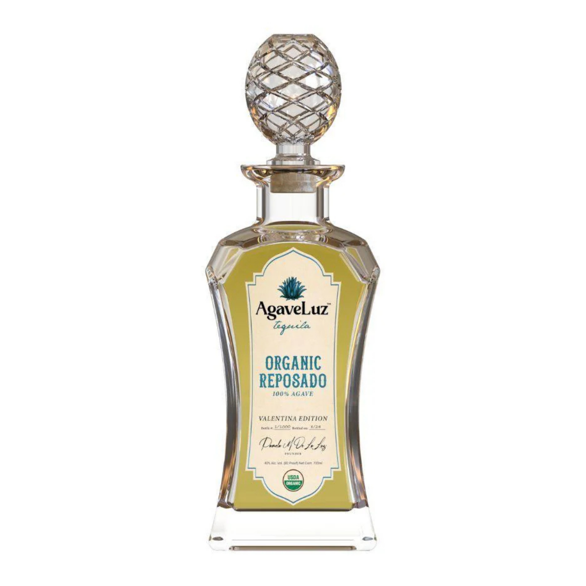 Agaveluz Organic Reposado Valentina Edition 700 ml - Captain Caskwell