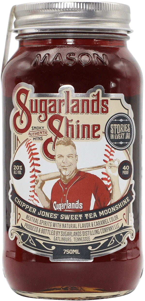 Sugarlands Shine Chipper Jones Sweet Tea Moonshine 750 ml - Captain Caskwell