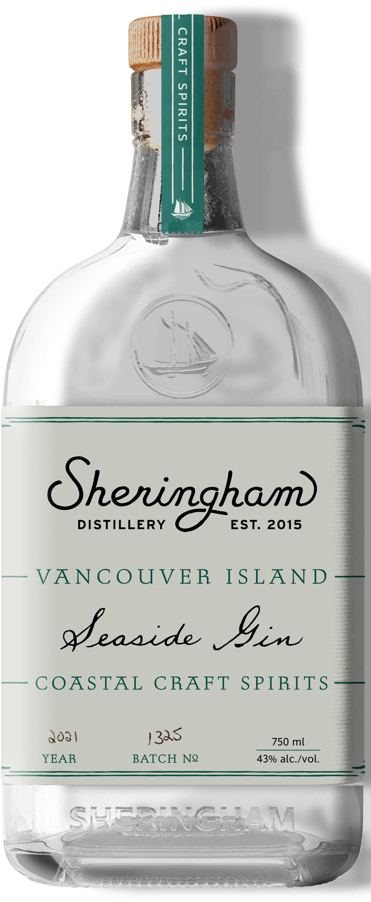 Sheringham Distillery Vancouver Island Seaside Gin Costal Craft Spirit 750 ml - Captain Caskwell