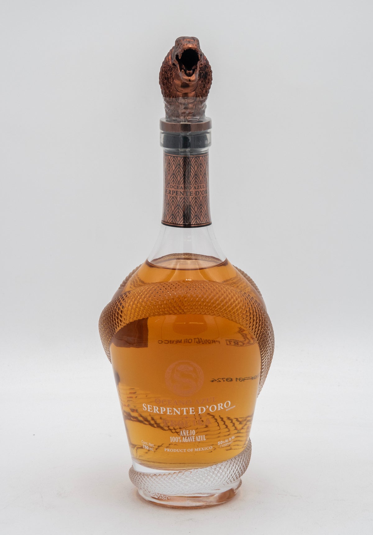 Bottle of Serpente D'Oro on a white background