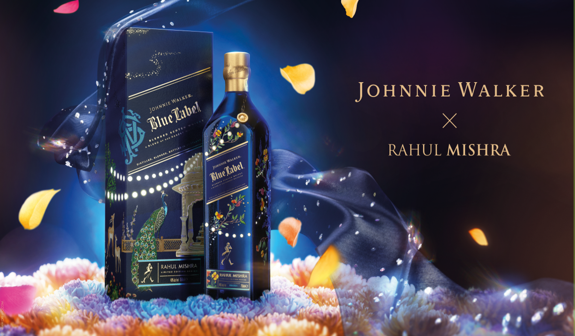 Johnnie Walker Blue Label x Rahul Mishra Limited Edition Design 2025