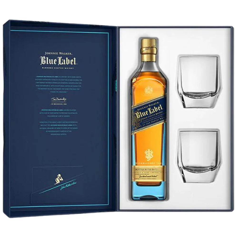 Johnnie Walker Blue Label /w gift set 750 ml - Captain Caskwell