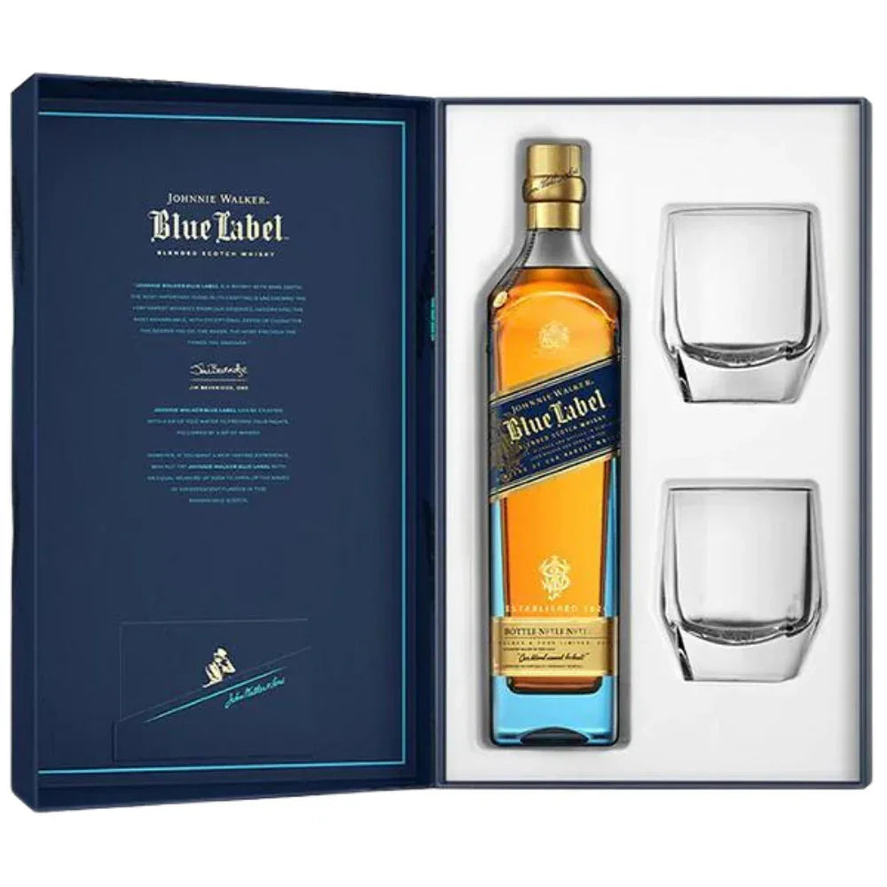 Johnnie Walker Blue Label /w gift set 750 ml - Captain Caskwell