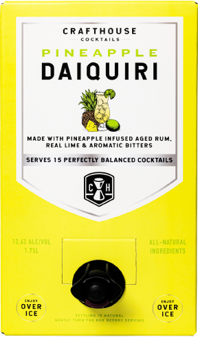 Crafthouse Cocktails Pineapple Daiquiri Bag in Box 1.75L - Captain Caskwell