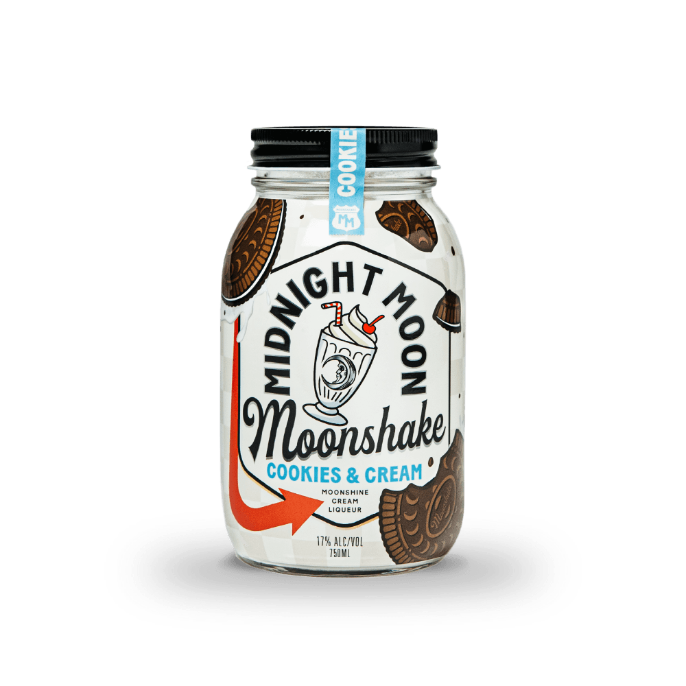 Midnight Moonshine Moonshake Cookies and Cream 750 ml - Captain Caskwell