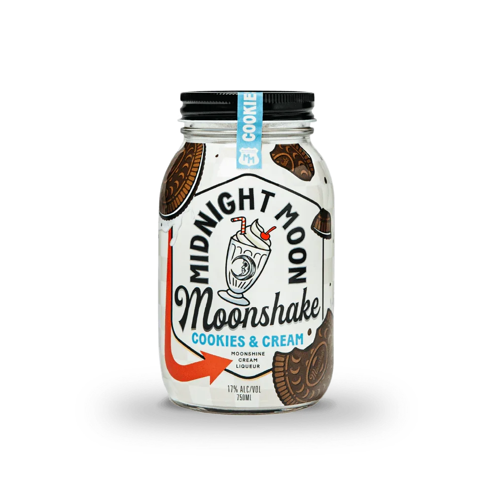 Midnight Moonshine Moonshake Cookies and Cream 750 ml - Captain Caskwell