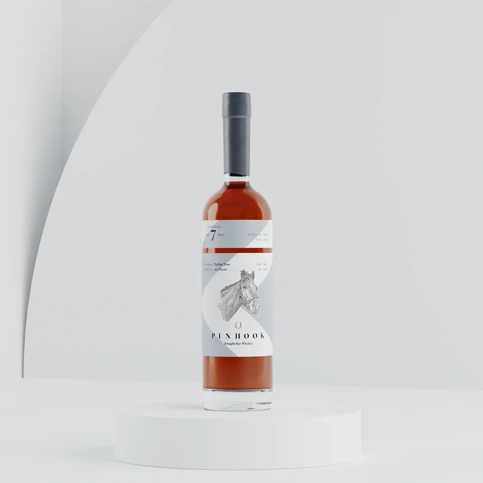 Pinhook Tiz Rye Time Straight Right Whiskey Vertical Series 2023 Silver 7 year 750 ml - Captain Caskwell