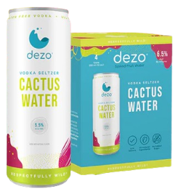 Dezo Spiked Cactus Water with Lemon 12 oz (4 Pack) 355 ml - Captain Caskwell