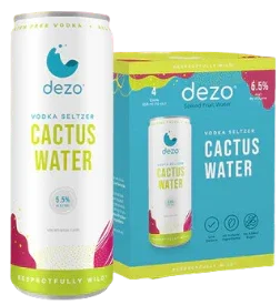 Dezo Spiked Cactus Water with Lemon 12 oz (4 Pack) 355 ml - Captain Caskwell