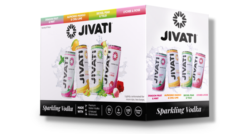 Jivati Sparkling Vodka Variety (8 Pack) 355 ML - Captain Caskwell