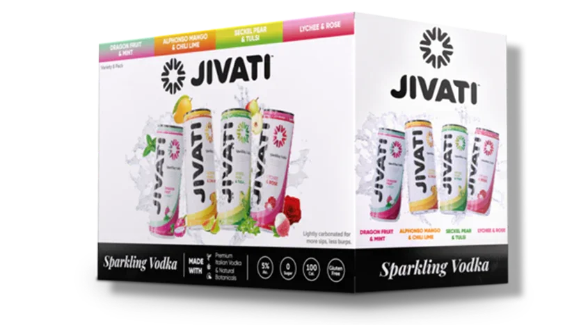 Jivati Sparkling Vodka Variety (8 Pack) 355 ML - Captain Caskwell