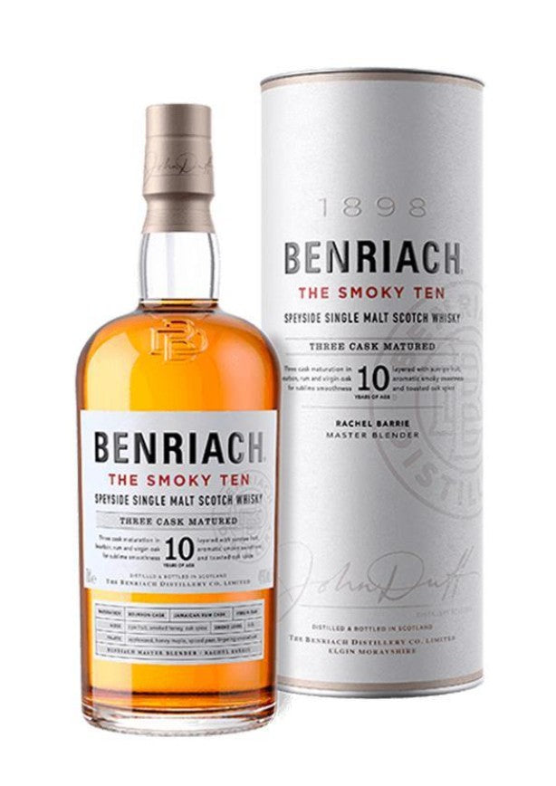 Benriach The Smoky Ten Speyside Single Malt Scotch Three Cask Matured 10 year 750 ml