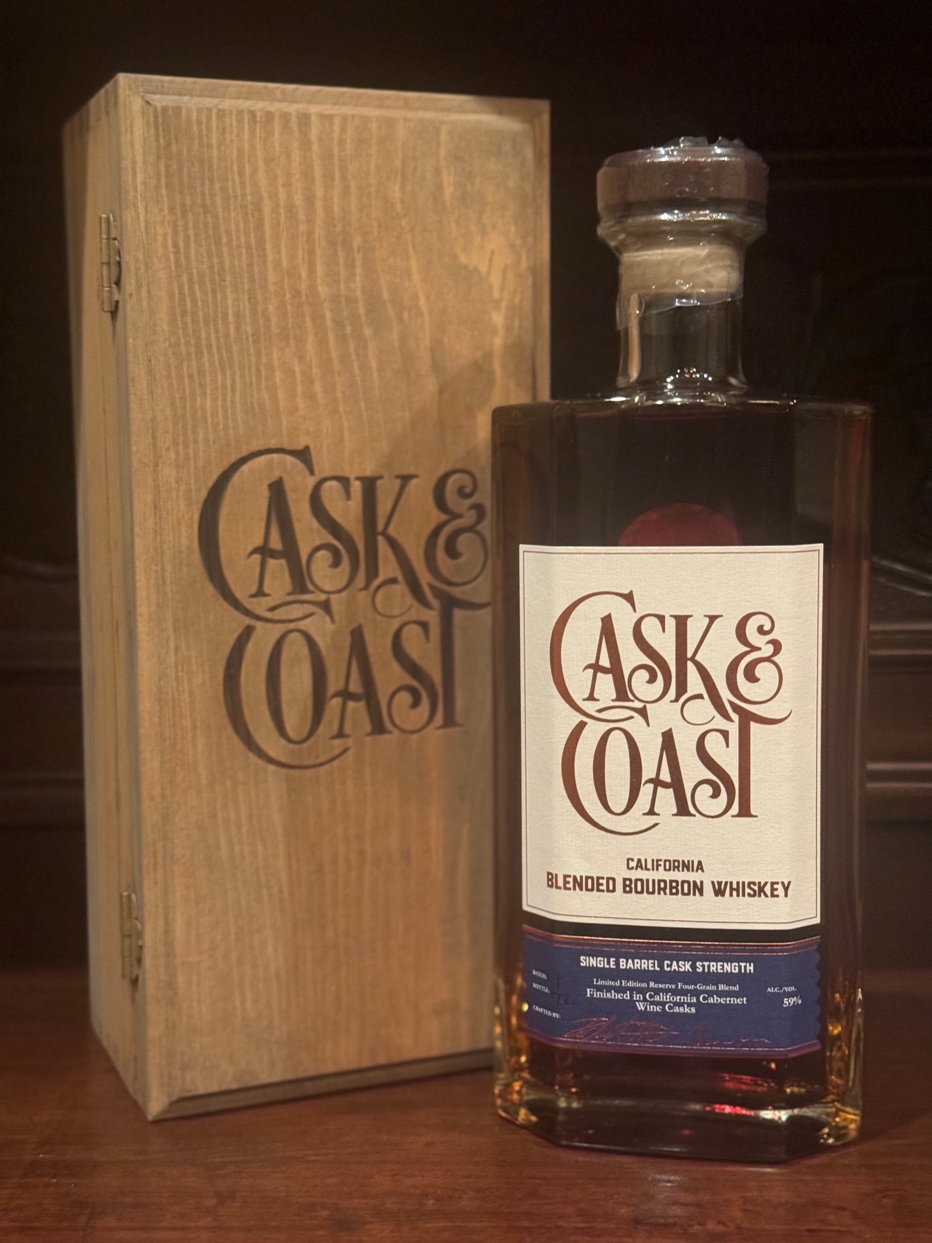 Cask and Coast Limited Edition Single Barrel Cask Strength California Bourbon 750 ml