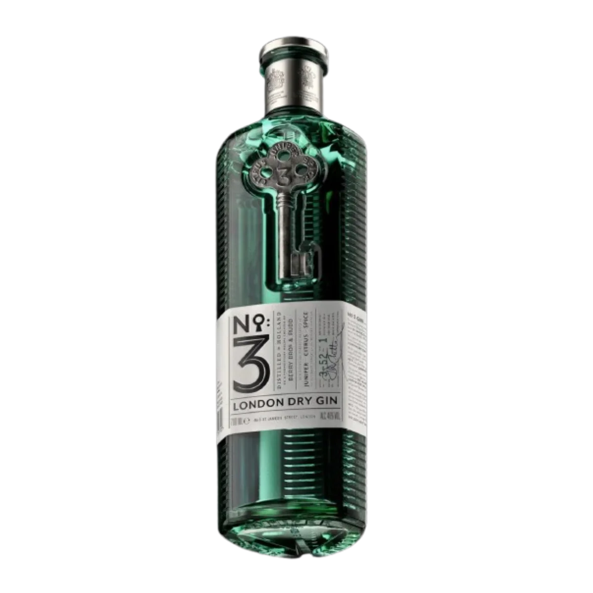 No 3 London Dry Gin 750 ml - Captain Caskwell
