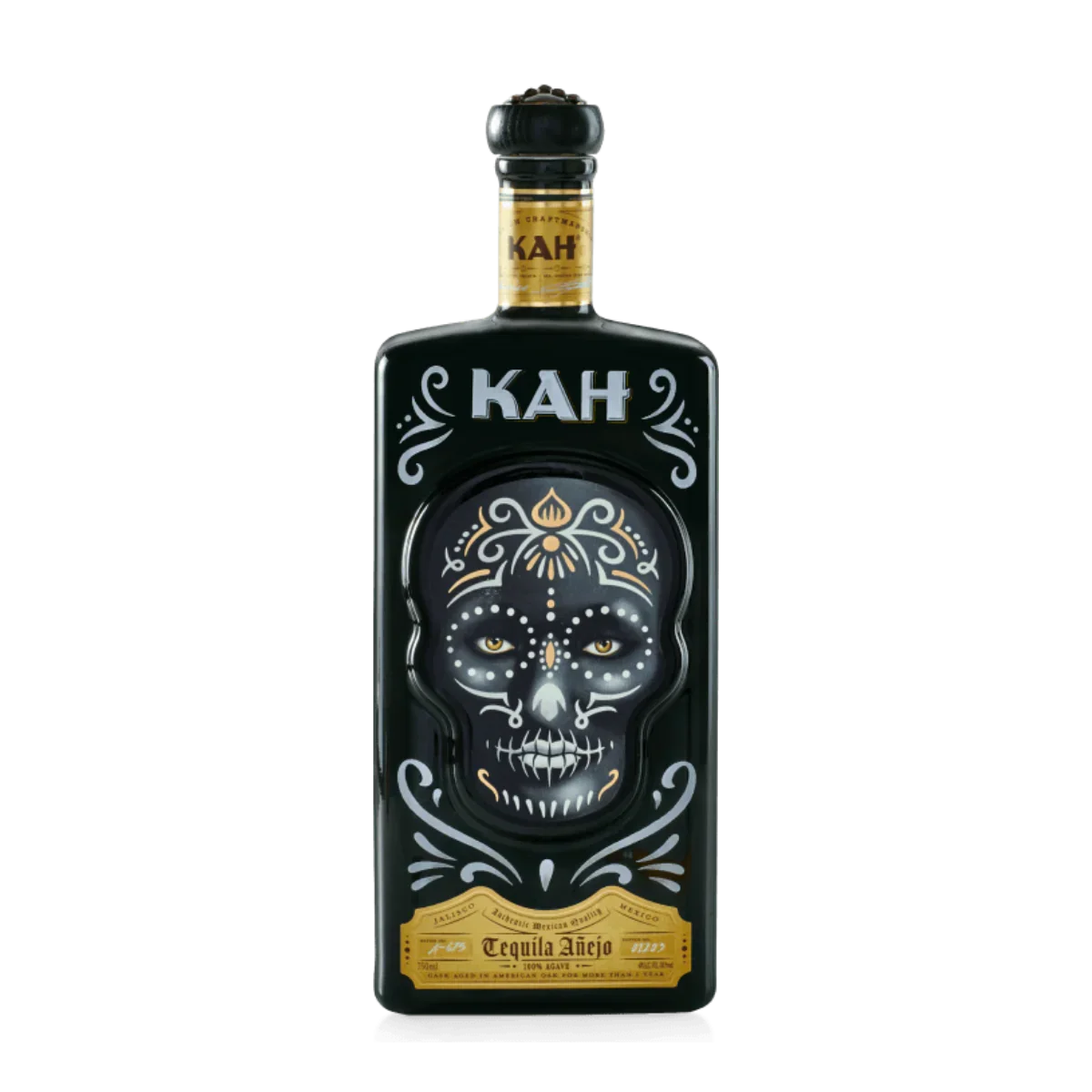 Kah Anejo Ceramic Black Anejo 750 ml - Captain Caskwell