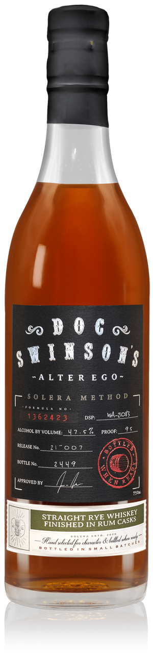 Doc Swinsons Alterego Solera Method Rye Finished in Rum Cask 750 ml - Captain Caskwell