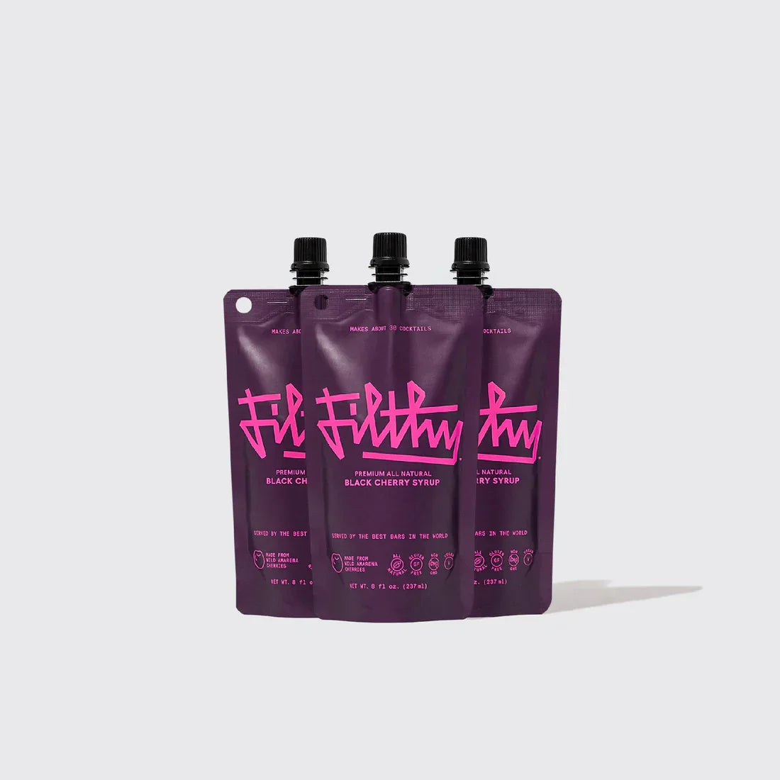 Filthy Black Cherry Syrup 237 ml - Captain Caskwell