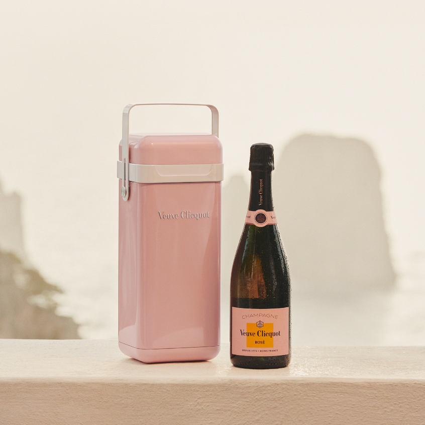 Veuve Clicquot Brut Rose with Cooler 750 ml - Captain Caskwell