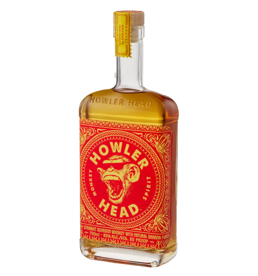 Howler Head Banana Whiskey 750ml - Captain Caskwell