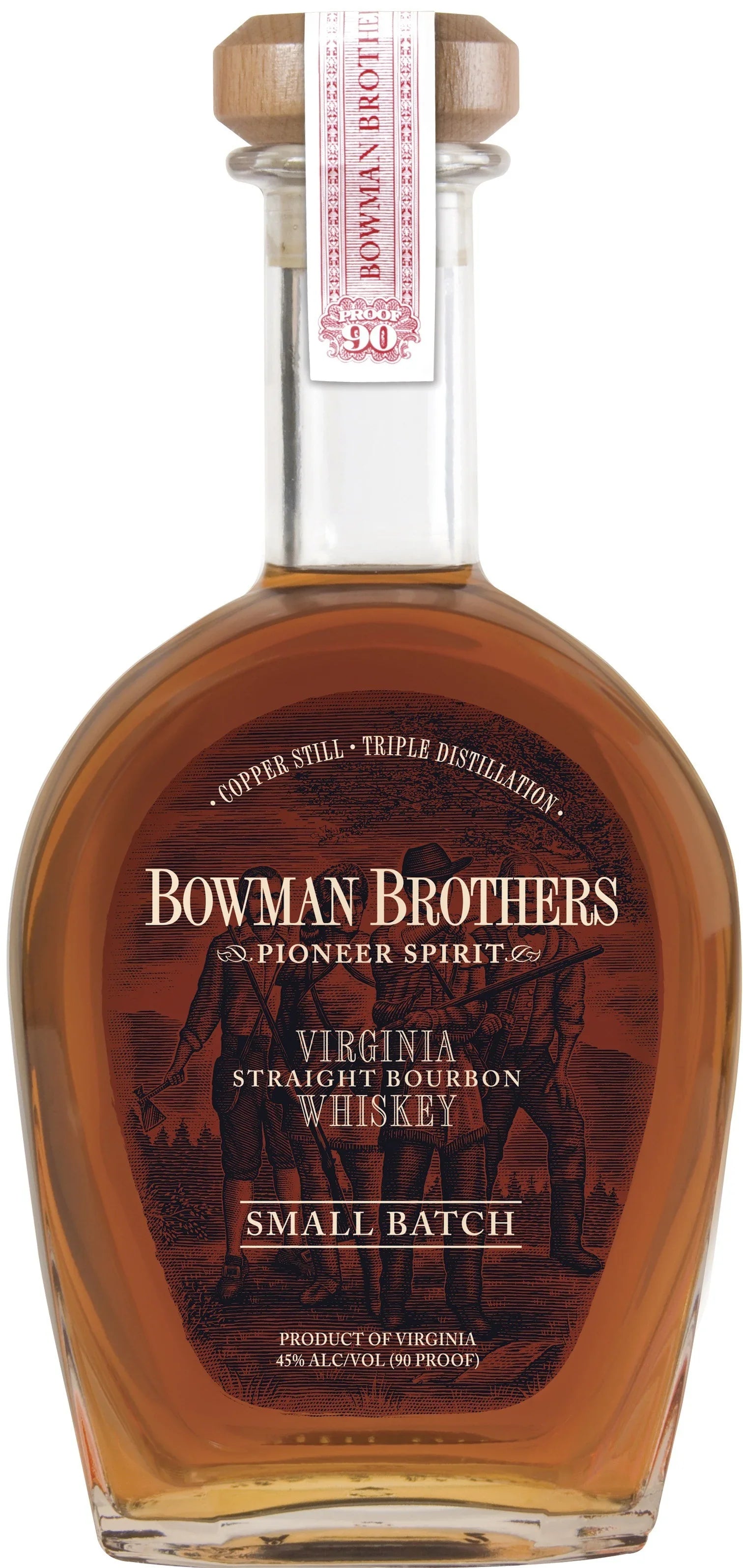 Bowman Brothers Pioneer Spirit Virginia Straight Bourbon Small Batch Whisky 750 ml - Captain Caskwell