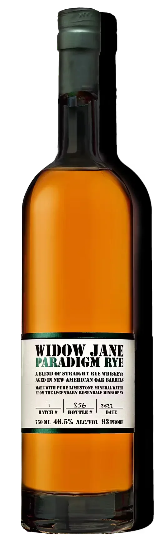 Widow Jane Paradigm Rye 750ml - Captain Caskwell