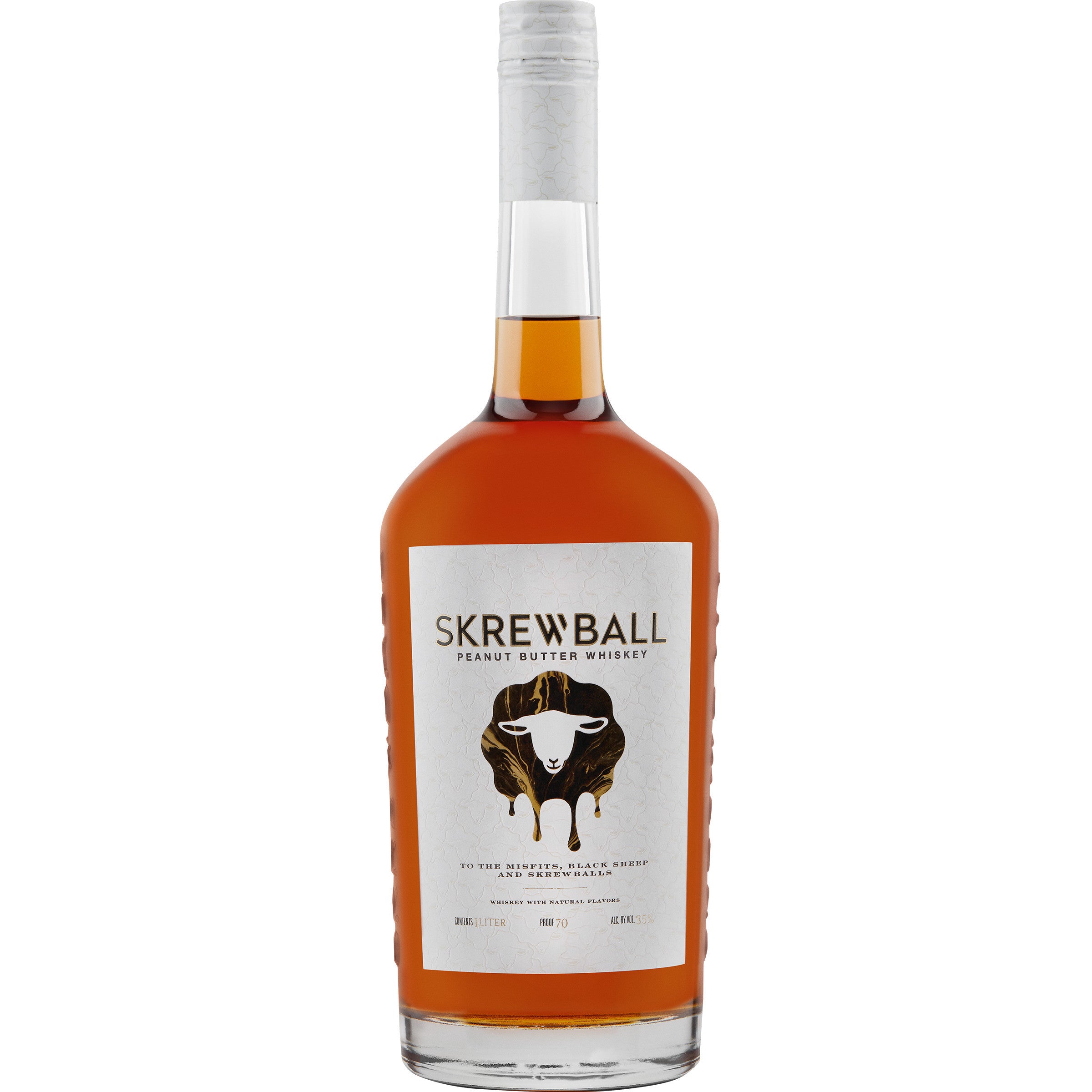 Skrewball Peanut Butter Whiskey 1L - Captain Caskwell