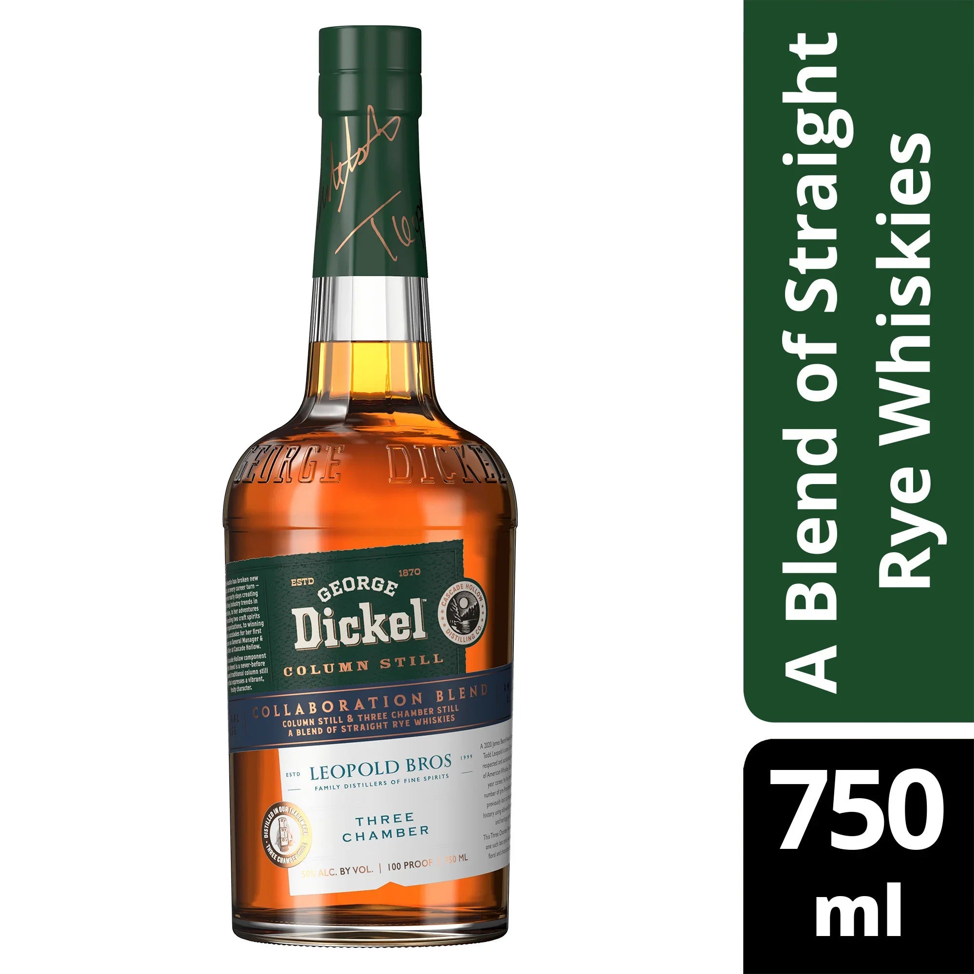 George Dickel Column Still Leopold Bros Three Chamber 750 ml - Captain Caskwell