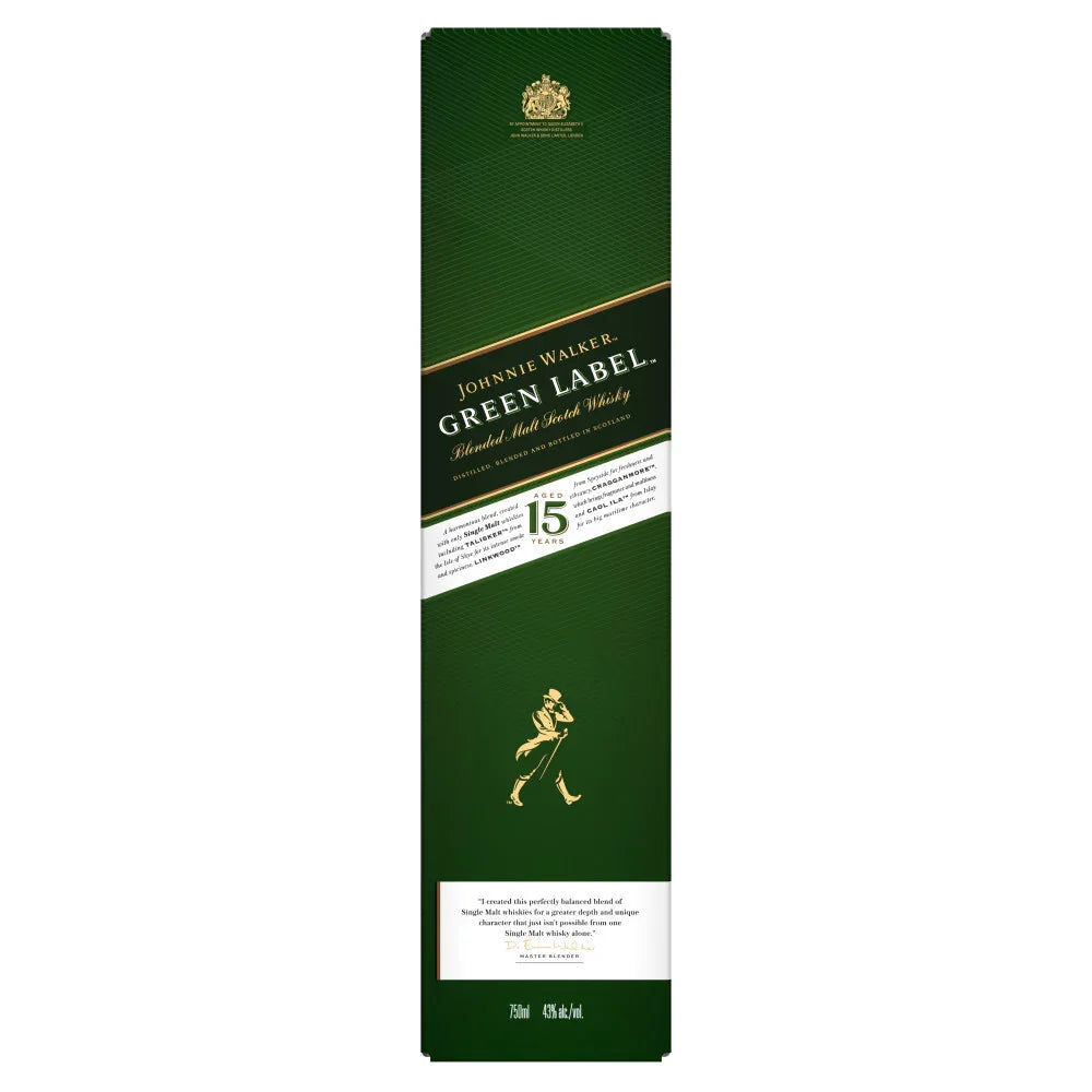 Johnnie Walker Green Label 15 Year 750 ml - Captain Caskwell