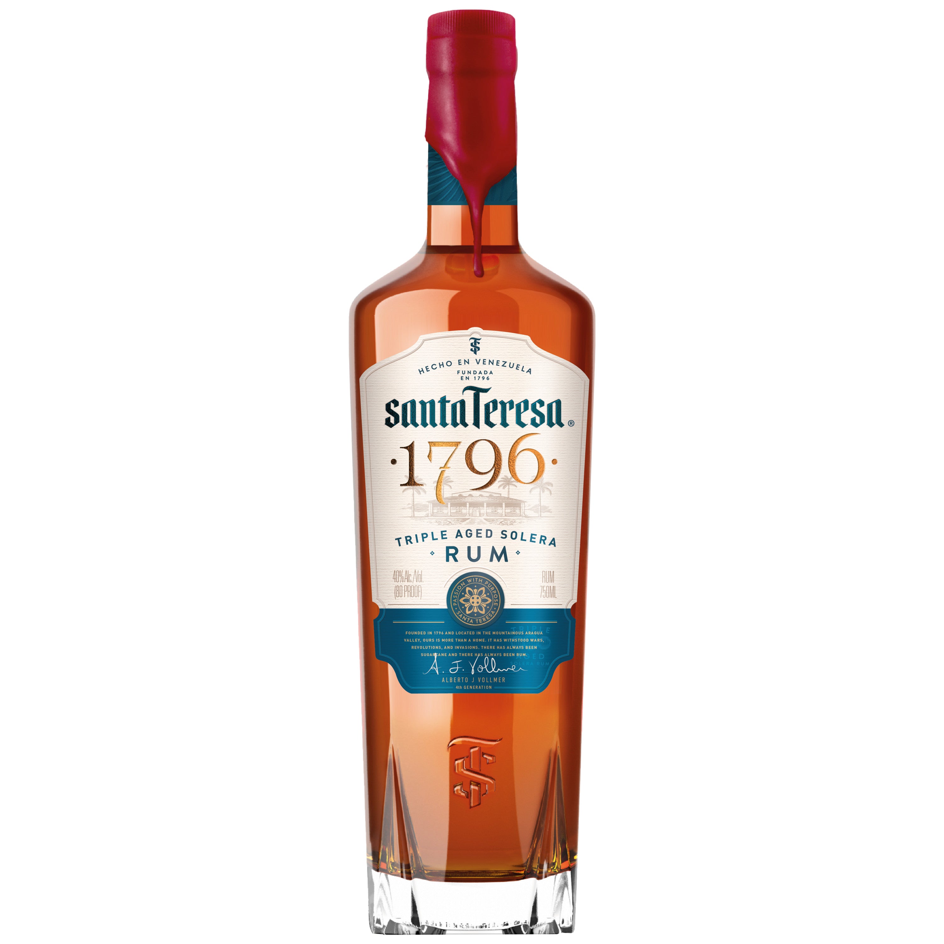 Santa Teresa 1796 Triple Aged Solera Rum 750 ml - Captain Caskwell