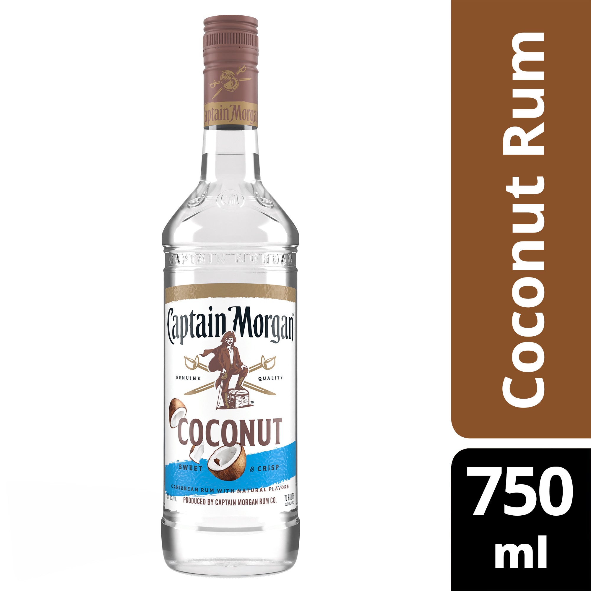 Captain Morgan Coconut Rum 750 ml - Captain Caskwell