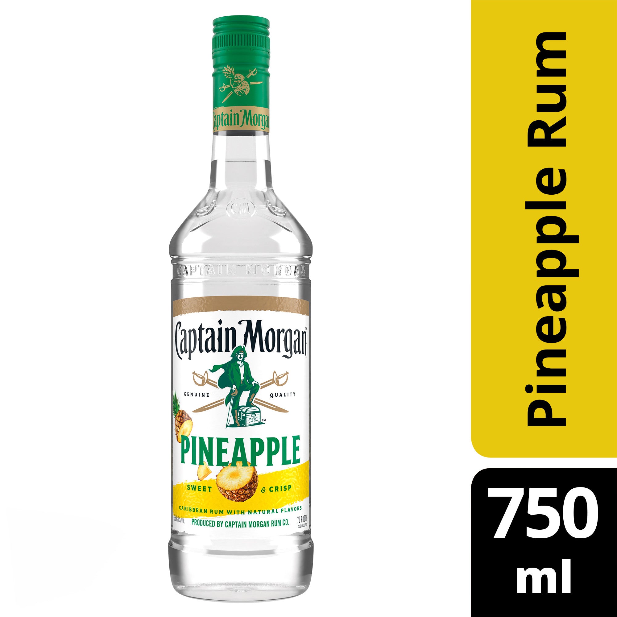 Captain Morgan Pineapple Rum 750ml - Captain Caskwell
