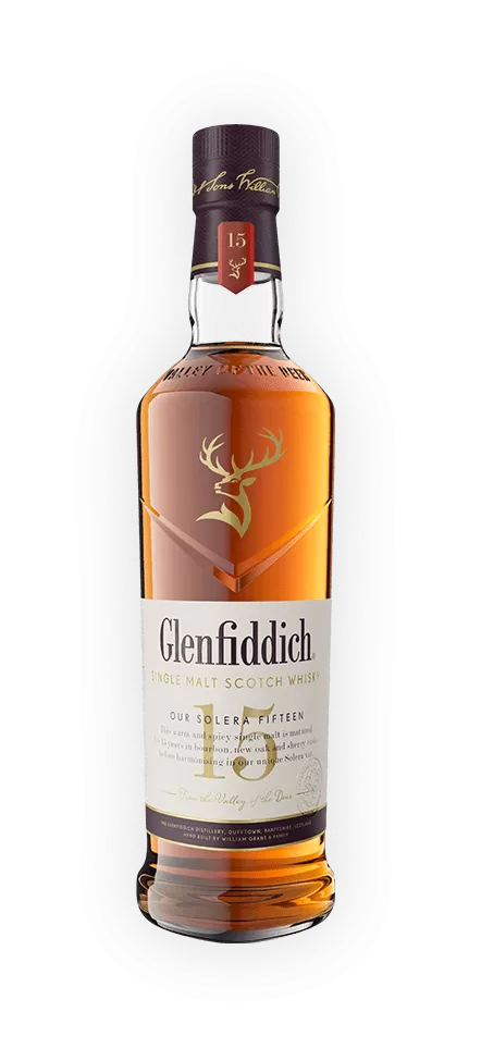 Glenfiddich 15 Year Single Malt Scotch Whisky Solera Aged 750 ml
