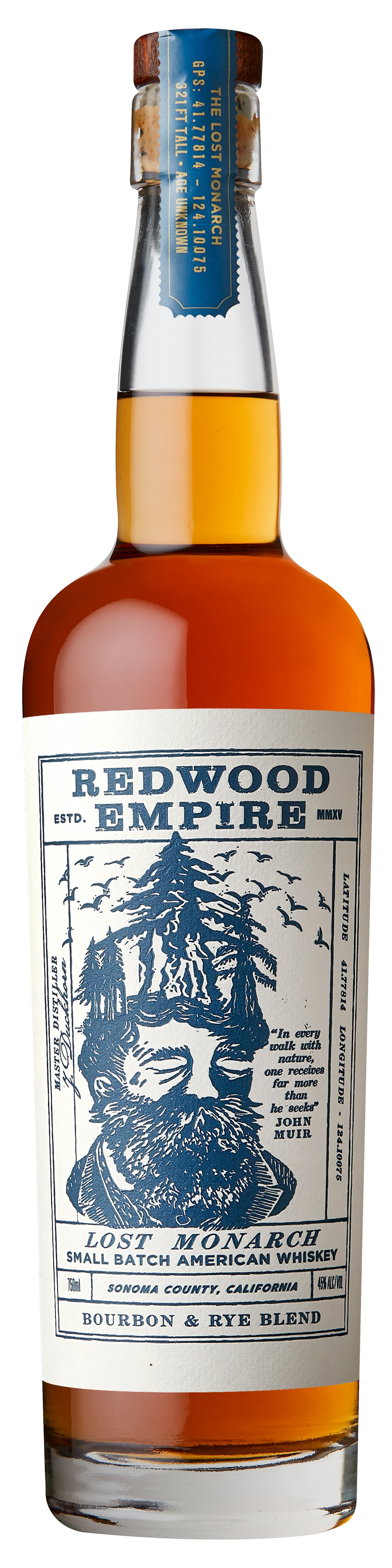 Redwood Empire Lost Monarch Blended Straight Whiskey 750 ml - Captain Caskwell