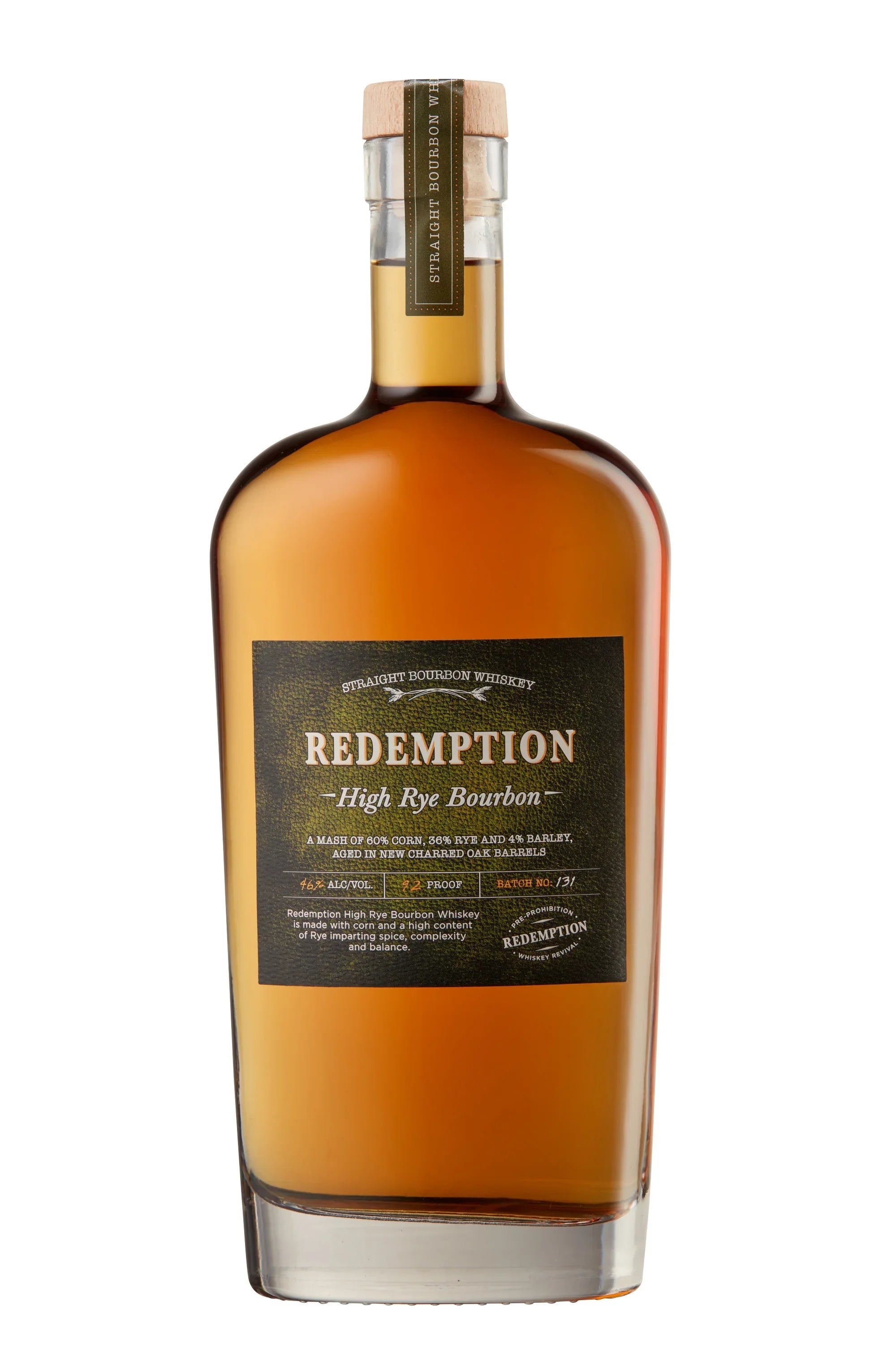 Redemption Bourbon High Rye 750 ml - Captain Caskwell