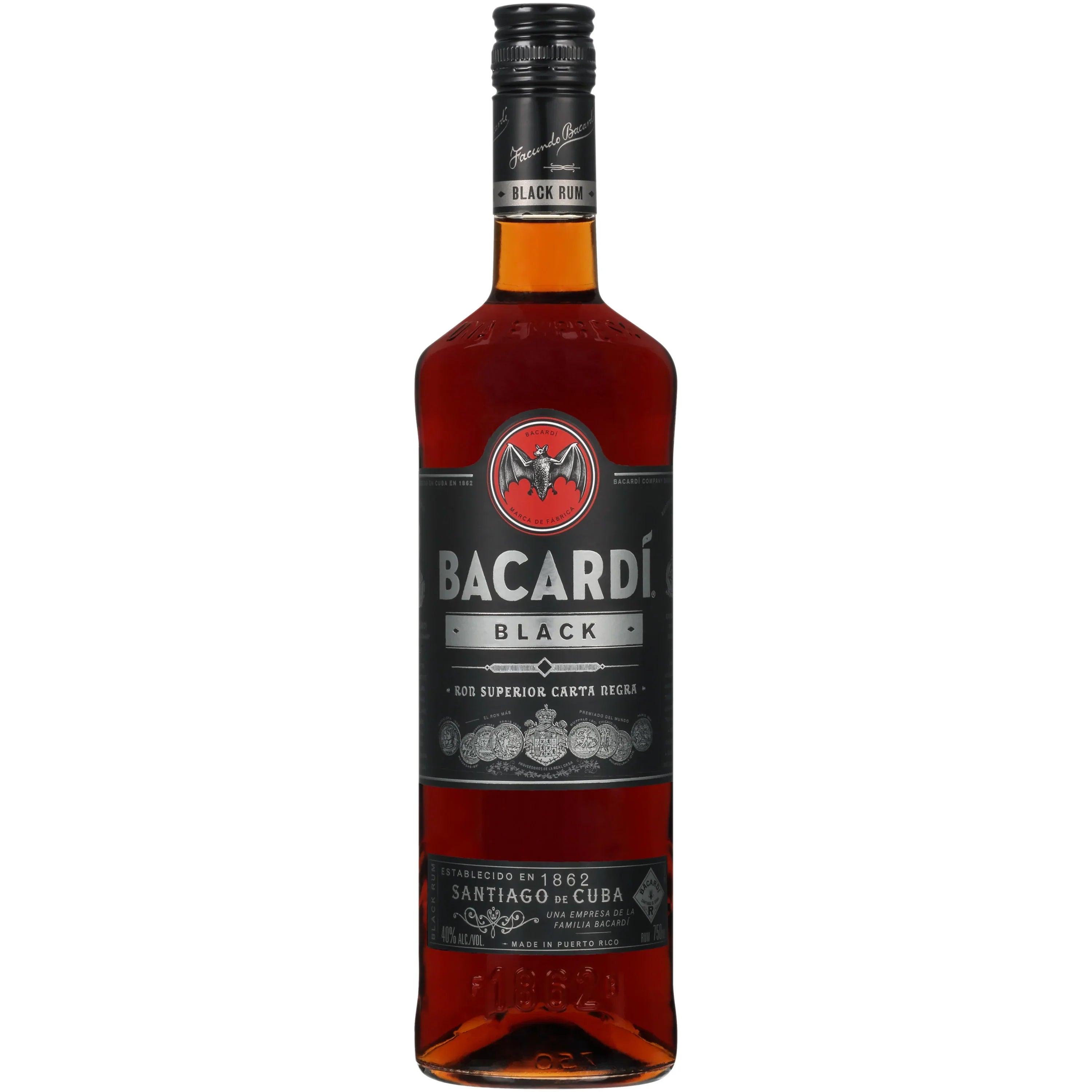 Bacardi Black 750 ml - Captain Caskwell