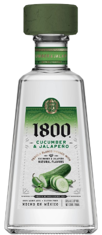 1800 Cucumber and Jalapeno Tequila Blanco 750 ml - Captain Caskwell