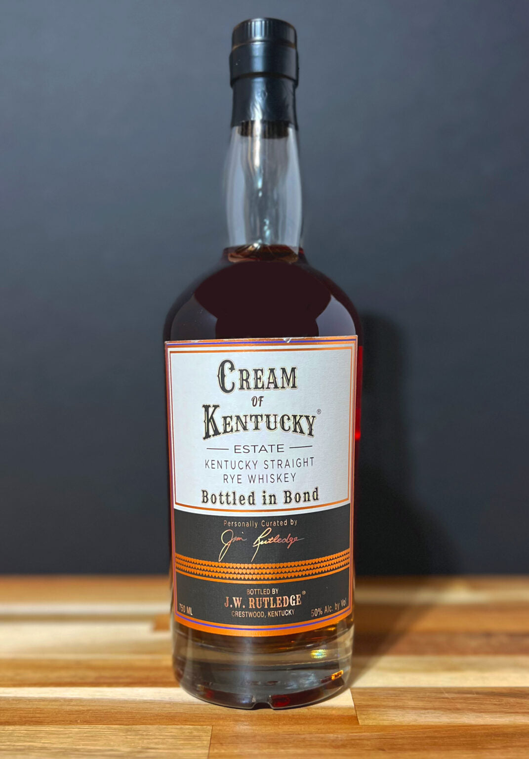 Cream of Kentucky Straight Rye Whiskey Bottled in Bond 750 ml - Captain Caskwell