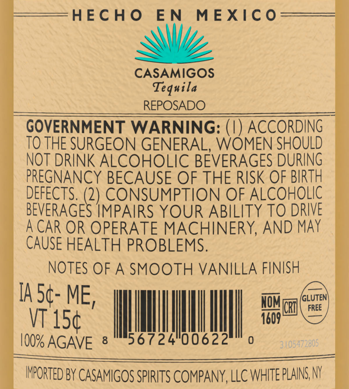 Casamigos Reposado 375 ml - Captain Caskwell