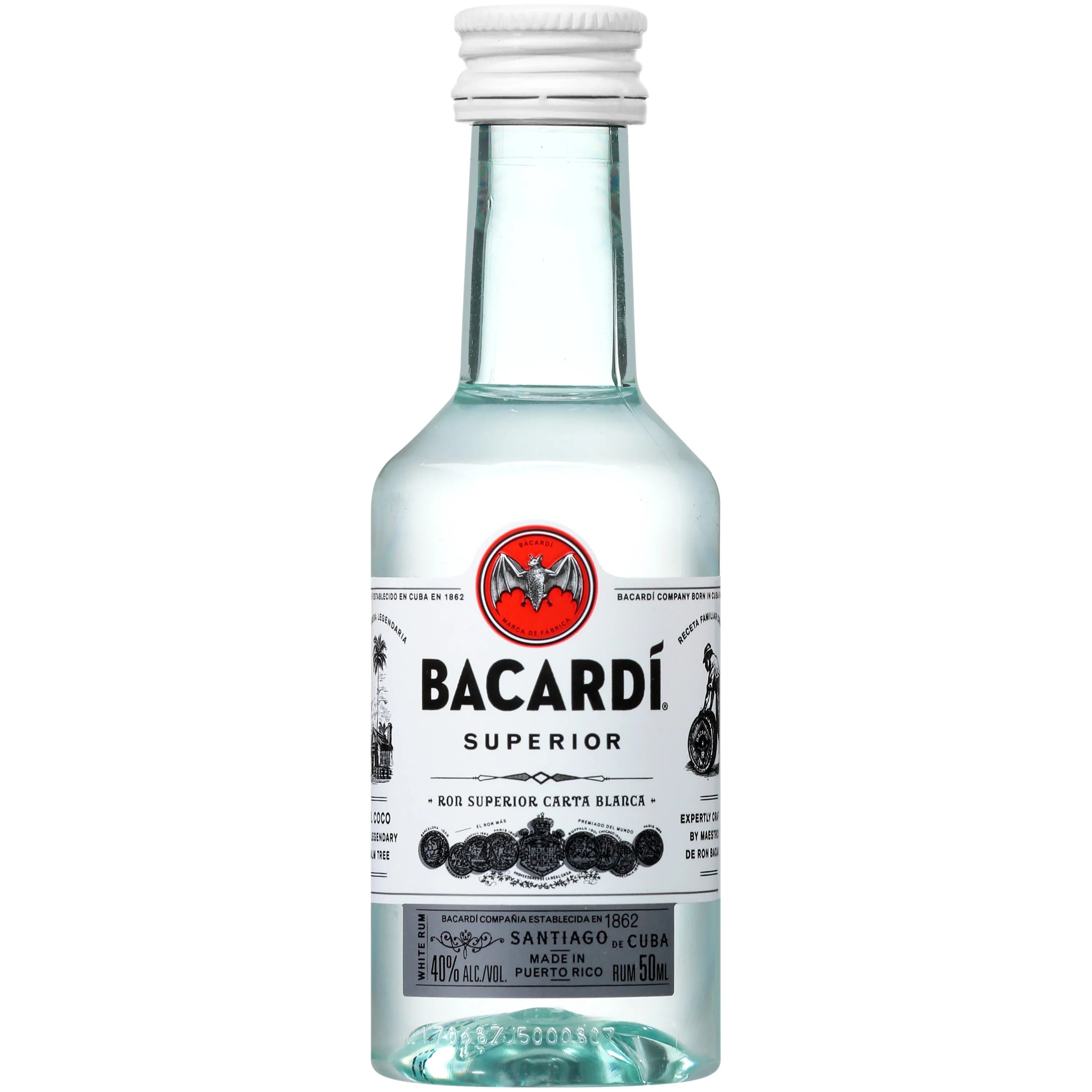 Bacardi Superior White 50ml - Captain Caskwell