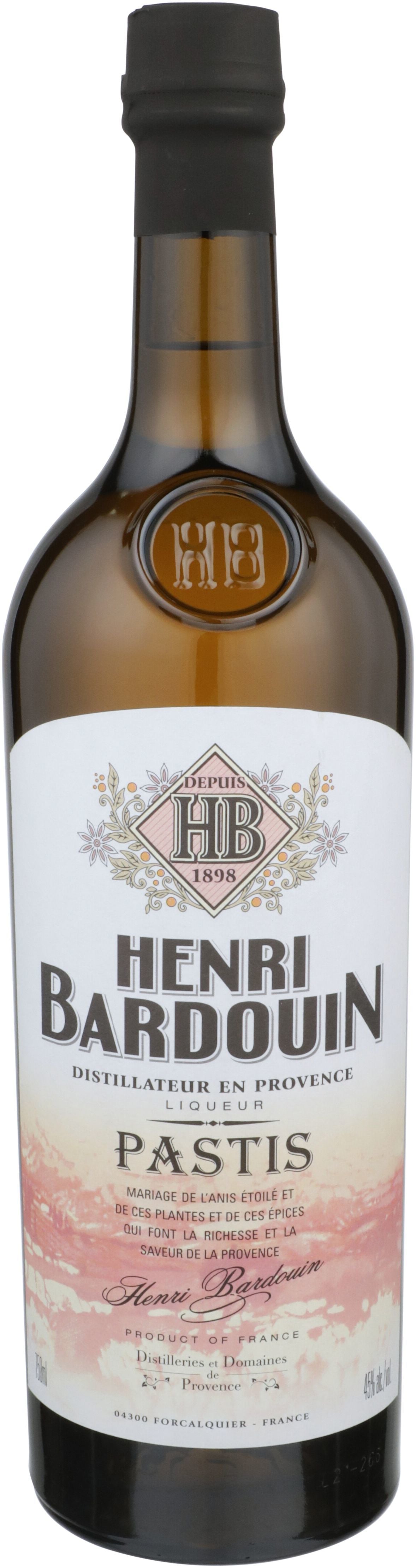 Henri Bardouin Pastis 750 ml - Captain Caskwell
