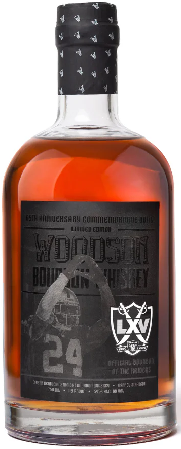 Woodson Whiskey 65th Anniversary Raiders “Blackout” Limited Edition Commemorative Bottle 750ml - Captain Caskwell