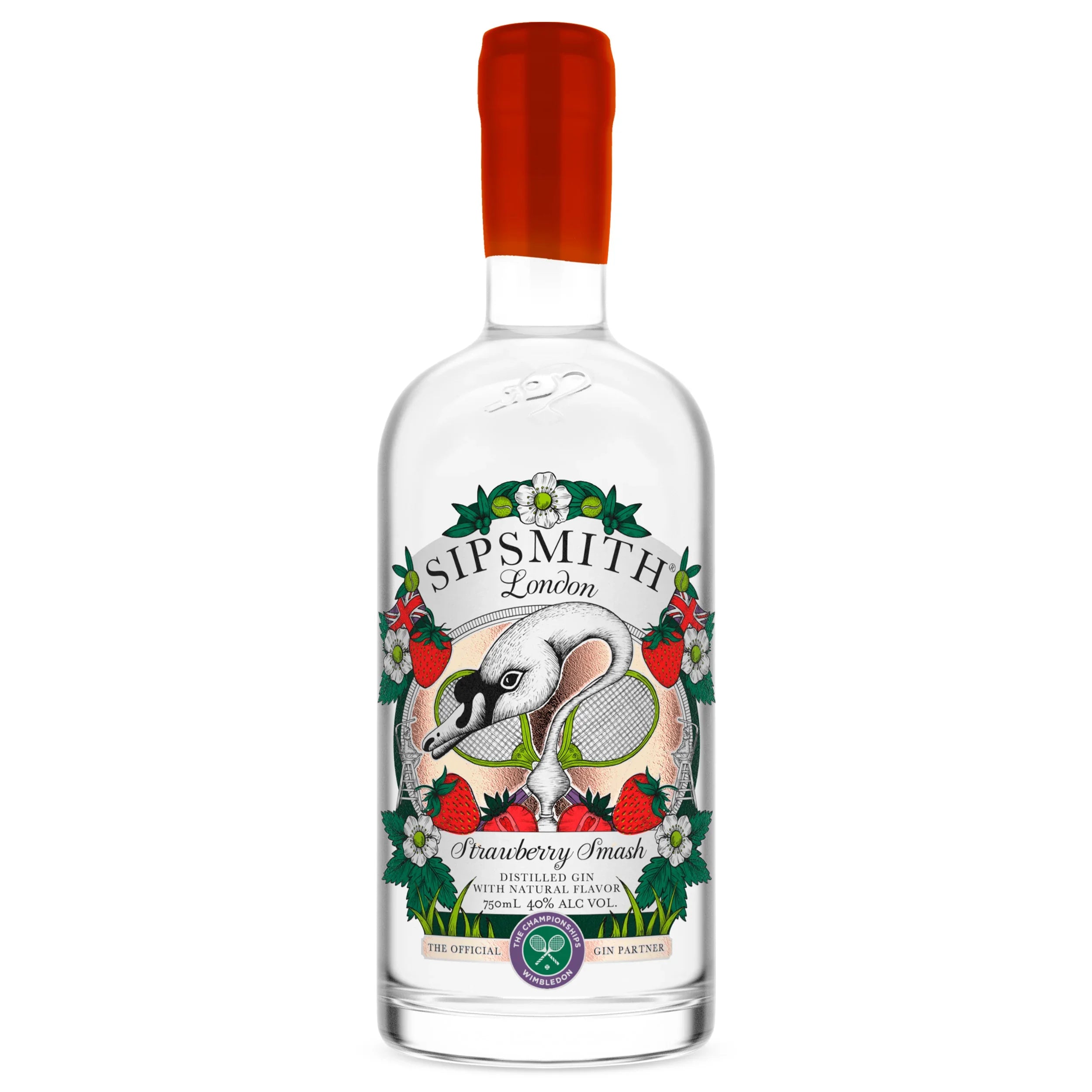 Sipsmith London Strawberry Smash 750 ml - Captain Caskwell