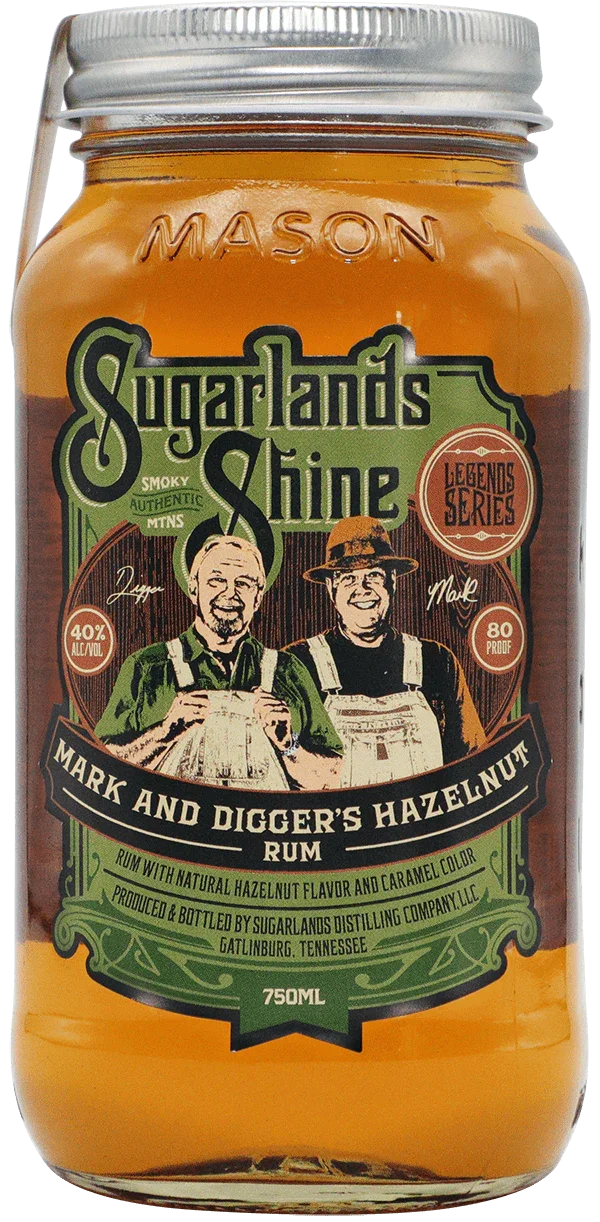 Sugarlands Shine Mark & Digger's Hazelnut Rum 750ml - Captain Caskwell