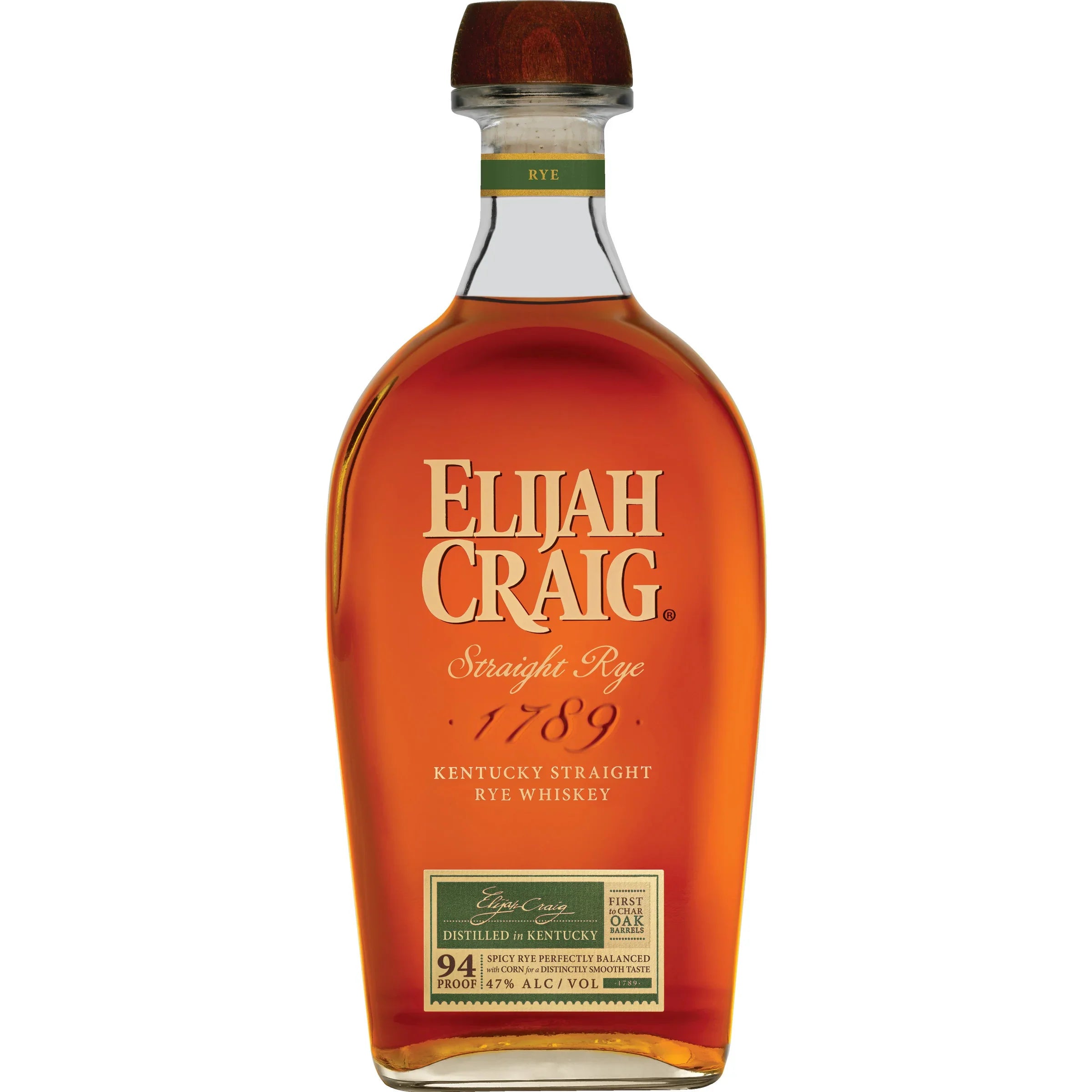 Elijah Craig Rye 750 ml - Captain Caskwell