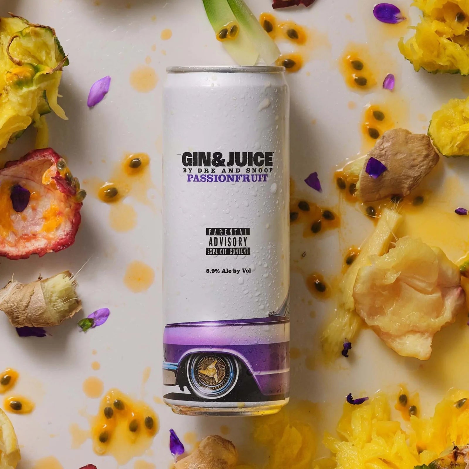 Gin and Juice Passion Fruit 4/355ml - Captain Caskwell