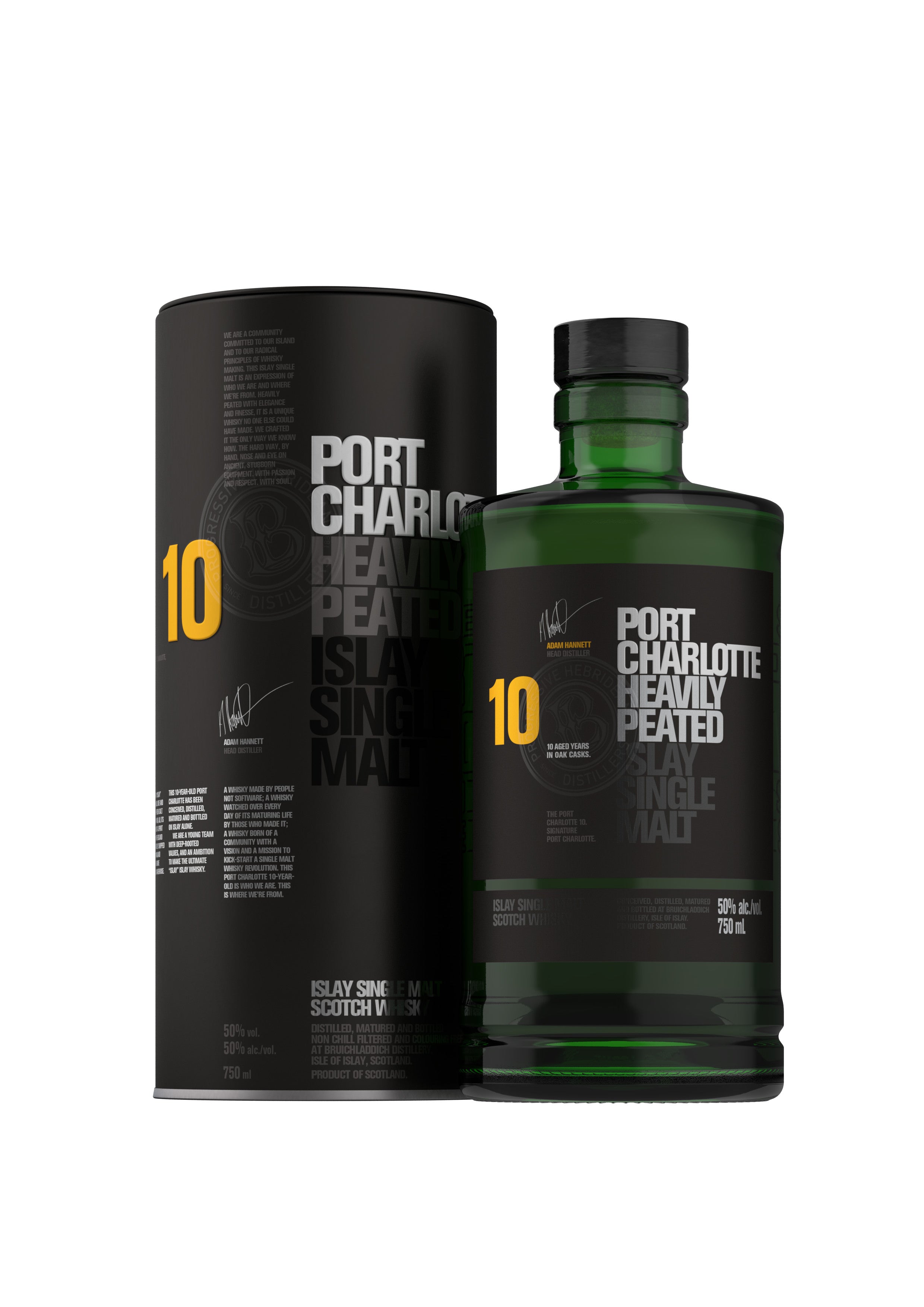 Bruichladdich Port Charlotte 10 Year Old Heavily Peated 750 ml - Captain Caskwell