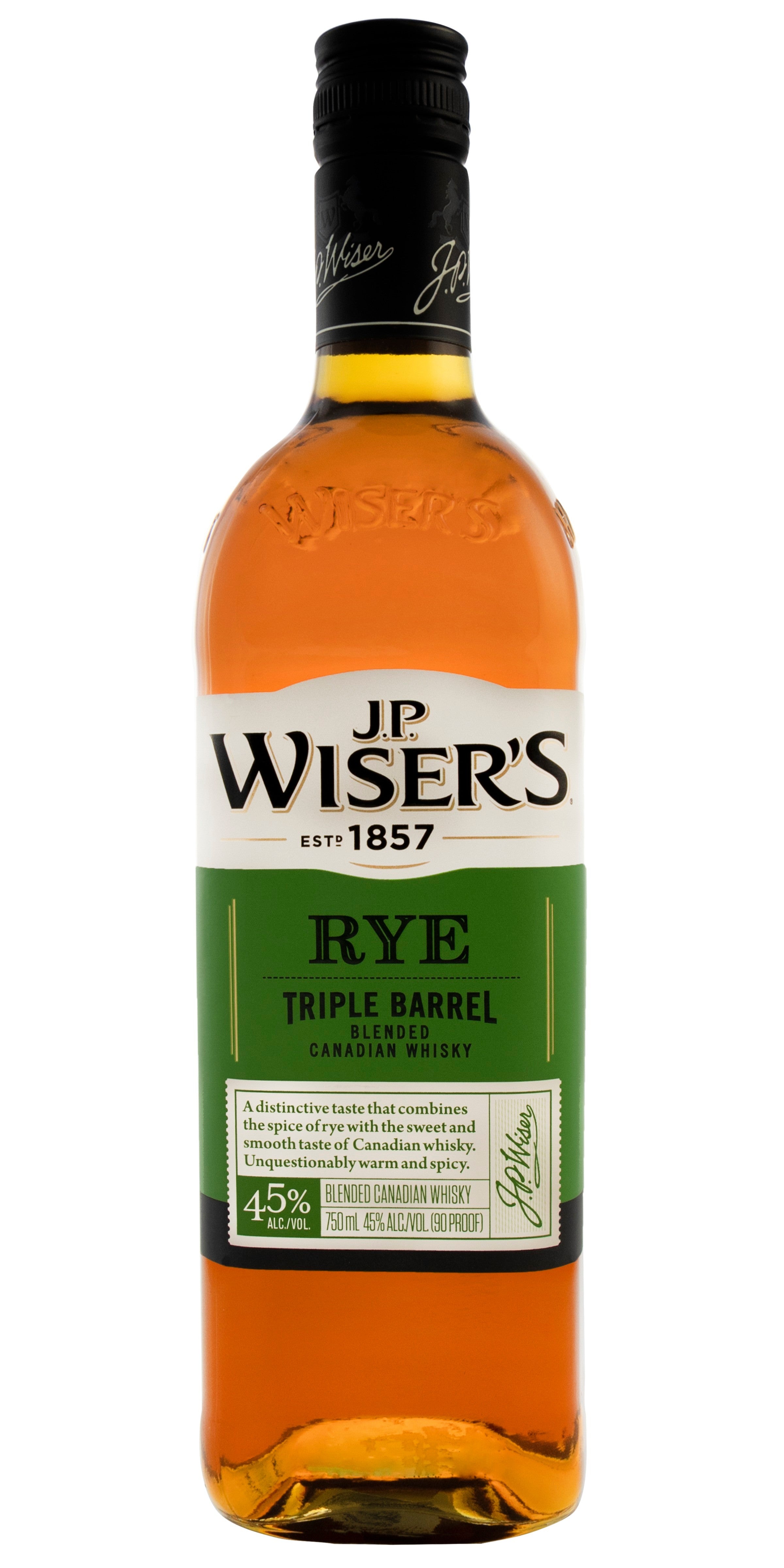 JP Wiser's Triple Barrel Rye 750ml - Captain Caskwell